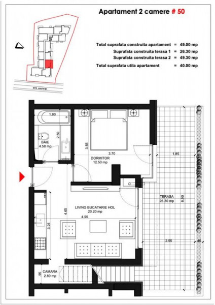 Unirii Fantani - Justitiei 57 - Apartamente Smart balcon 26 mp si gradina 38 mp 