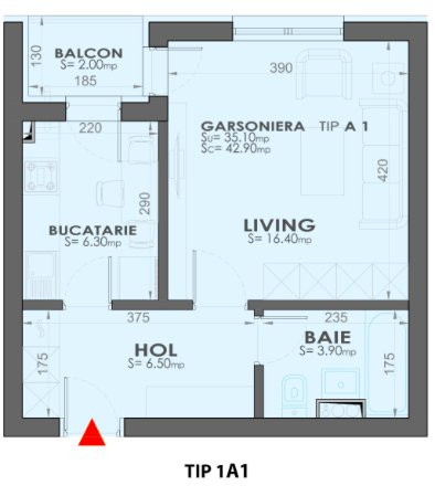 Garsoniera - zona Lujerului (complex Plaza Residence)