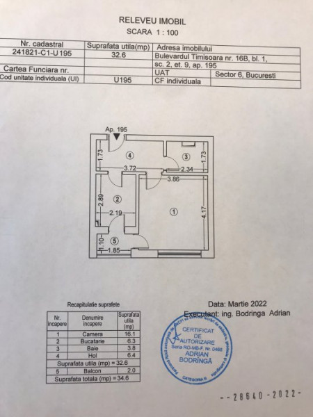 Oportunitate investiție - Garsoniera închiriată 