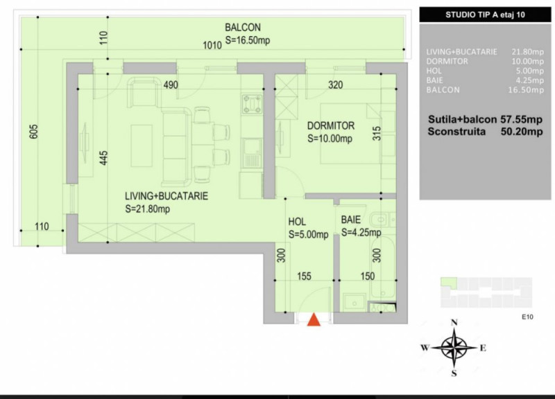 Apartament 2 camere  - Zen Living Grozăvești 